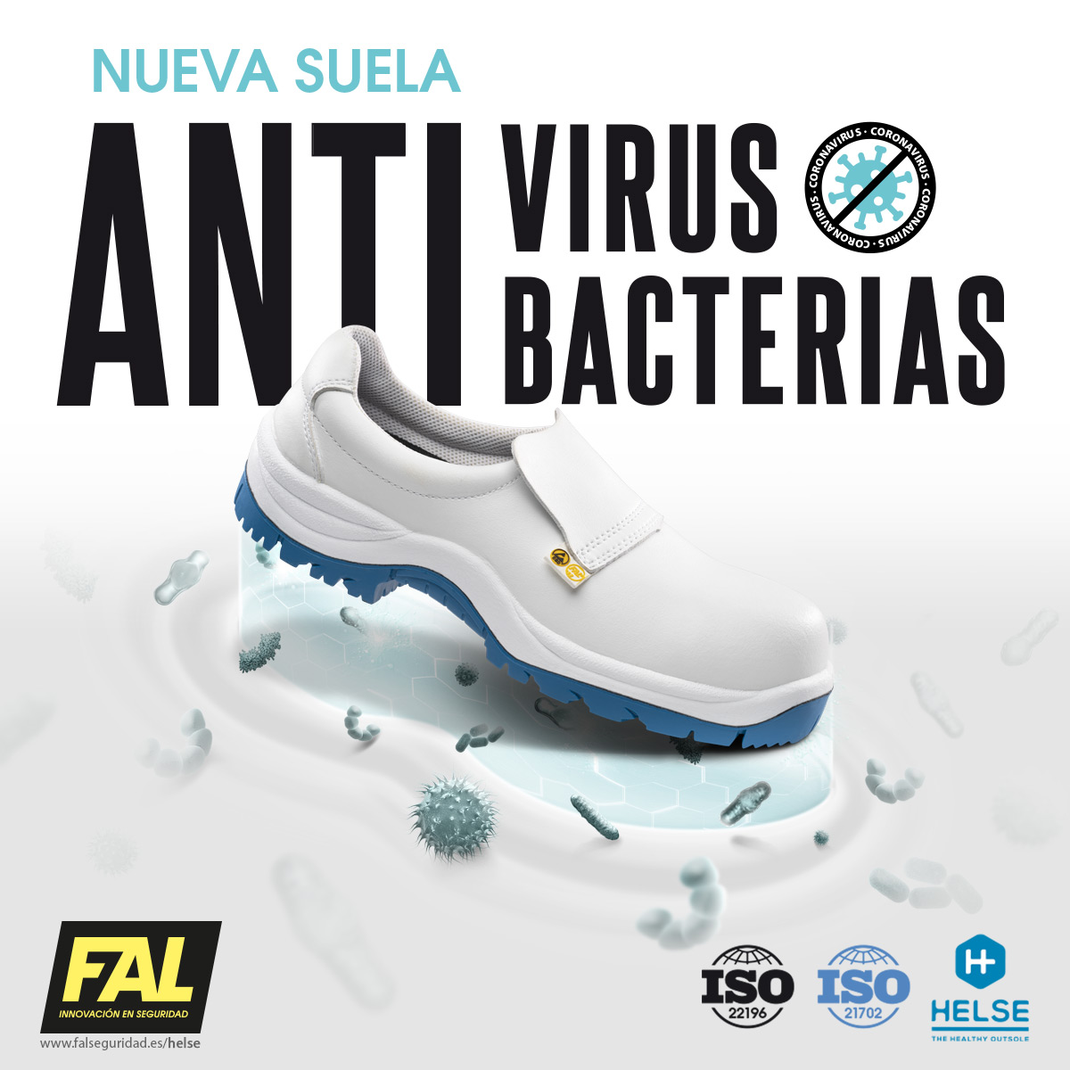 ZAPATO ANTI-BACTERIAS Y ANTI-VIRUS LEVANTE